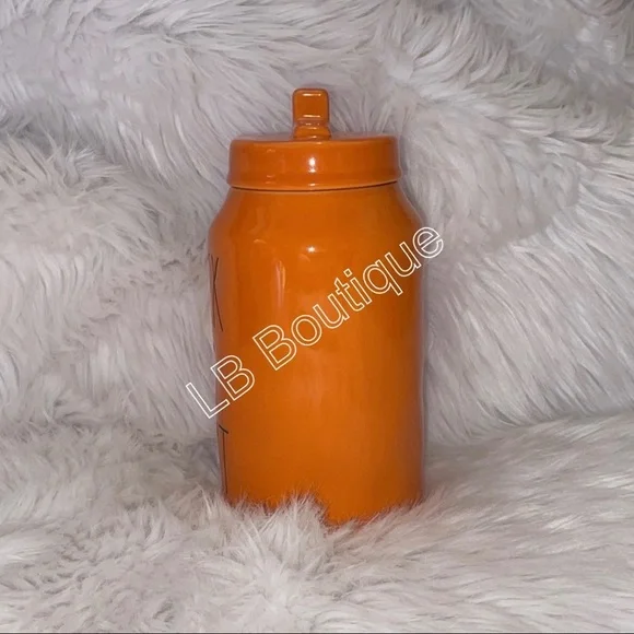 Orange TRICK OR TREAT Canister NEW Halloween RD Kitchen Rae Dunn
